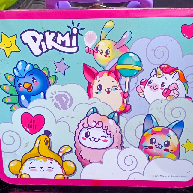 Pikmi Pops Surprise Metal Lunchbox PreOwned Used With Normal Wear